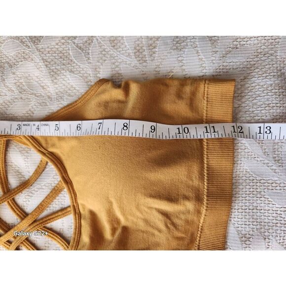 Zenana gold athletic bra, bralette - Picture 6 of 6